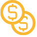 two coins icon Added Value