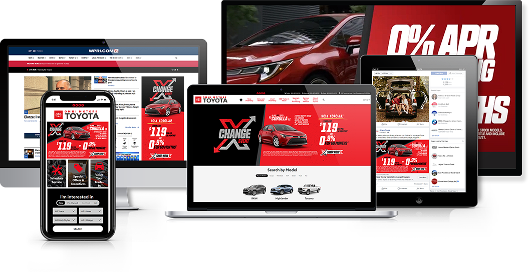 image of devices with website layouts